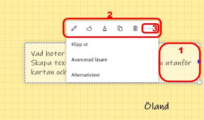 Bilden visar hur man använder avancerad läsare
