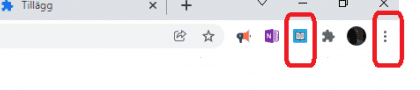Bilden visar tillägget för läsvy i Chrome.
