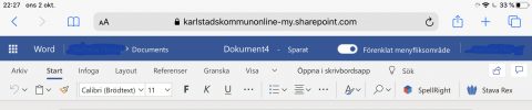 Bild på Word Online