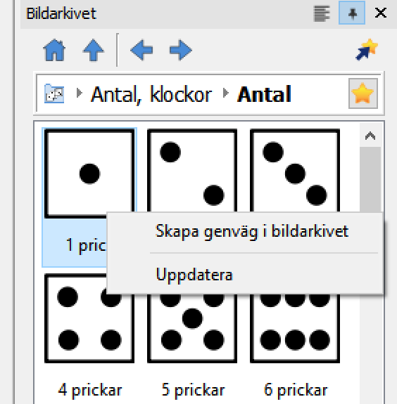 Bild av genväg