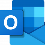 Bilden visar Outlook logga