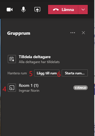 Visar hur man lägger till flera möten i gruppen samt hur man startar gruppmötena