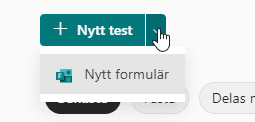 skapa nytt test