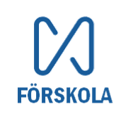 Haldor-symbolen och texten Förskola