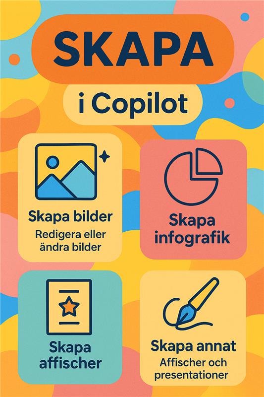 Skapa grafiskt material i Copilot